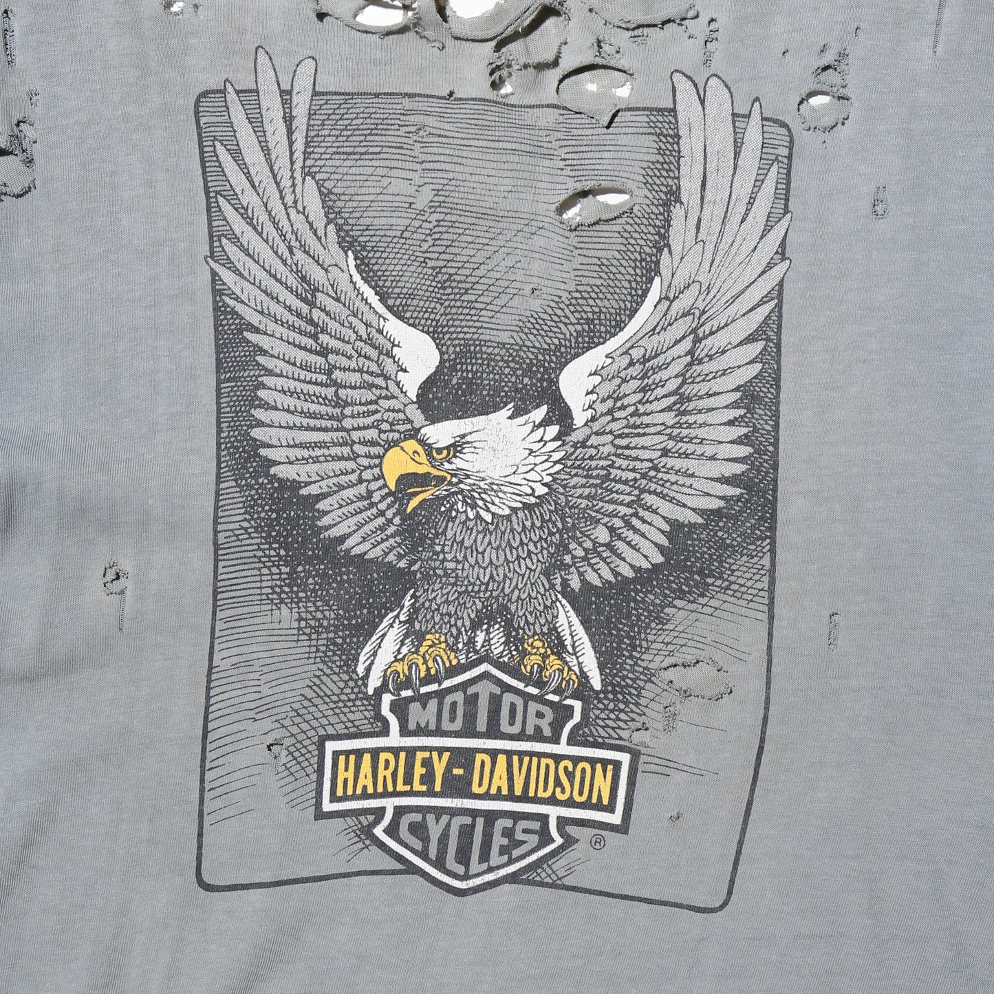 vintage 90's harley-davidson broken t-shirt