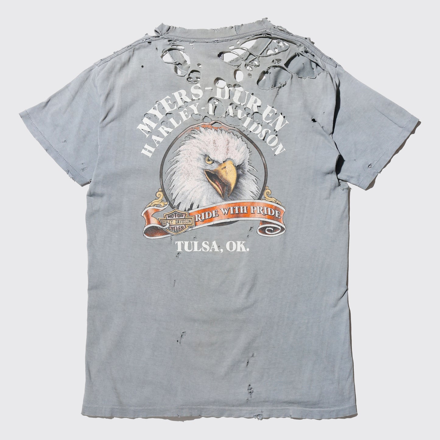 vintage 90's harley-davidson broken t-shirt