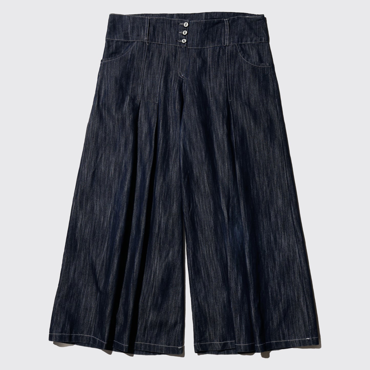 vintage pleats jumbo culotte trousers