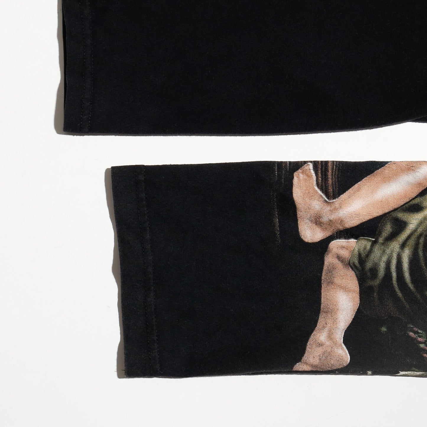 *one-off hybrid hooded cut sew