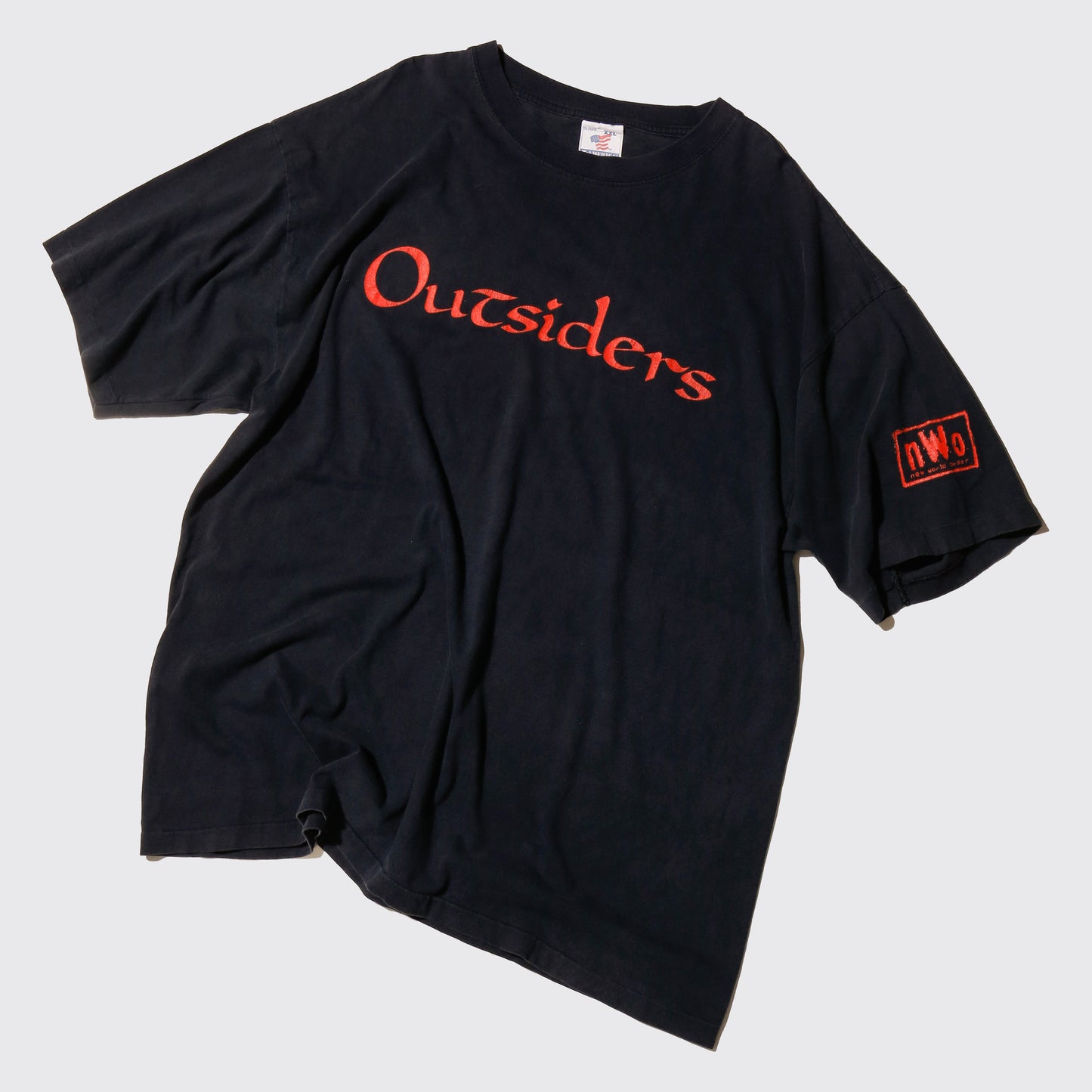 vintage 90's NWO Red Outsiders wolfpac t-shirt