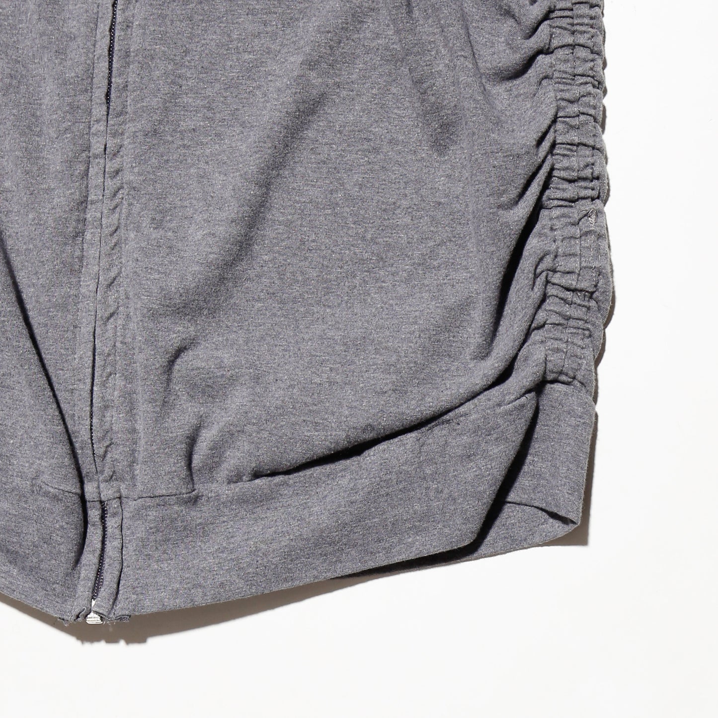 vintage fur zip hoodie