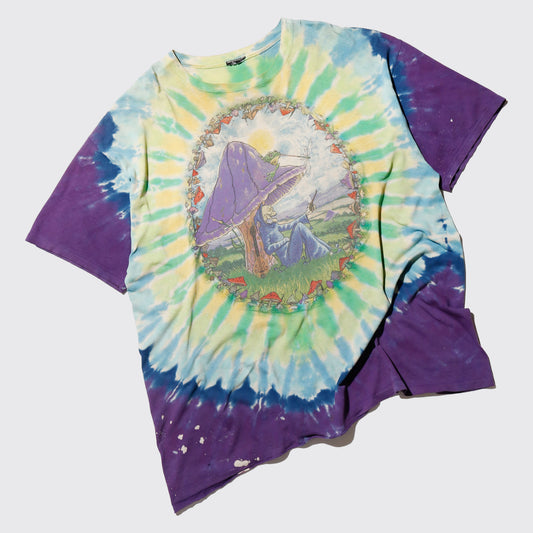 vintage just2000's liquid blue "skull wizard" t-shirt