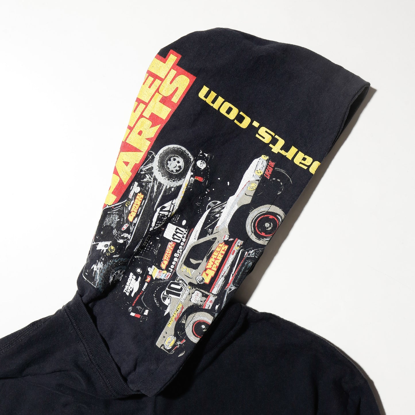 *one-off hybrid hooded cut sew