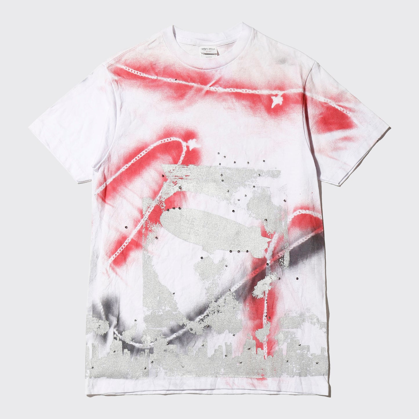 *one-off "the world is yours" hand screen t-shirt
