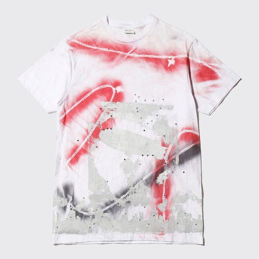 *one-off "the world is yours" hand screen t-shirt
