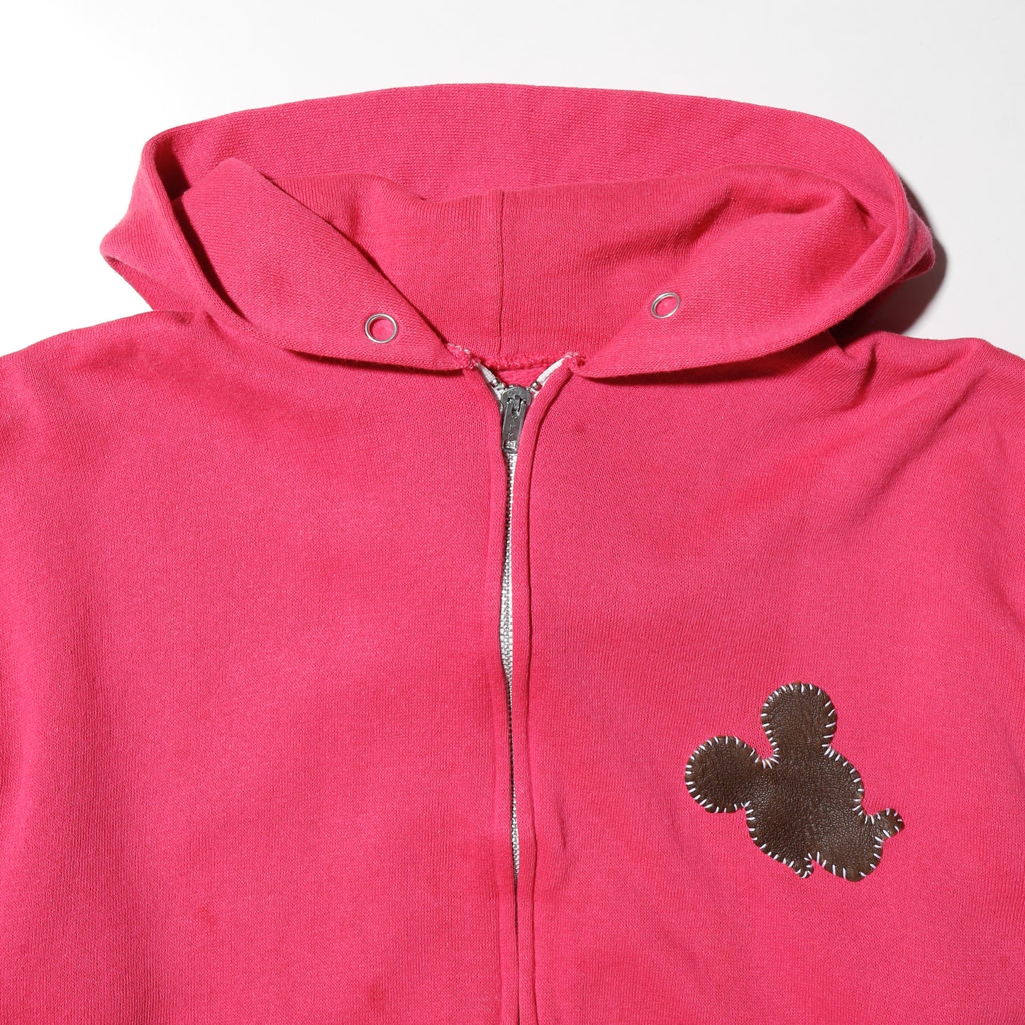 vintage 80's patched pink hoodie