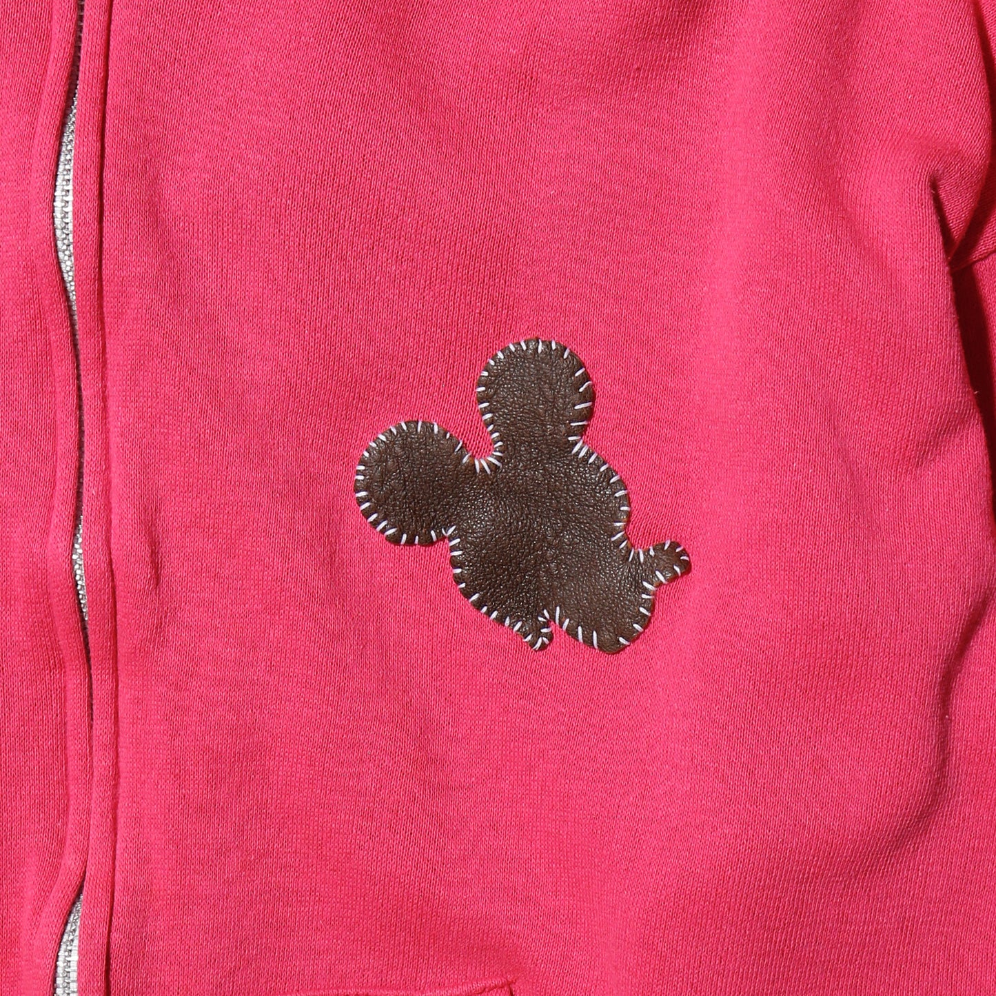 vintage 80's patched pink hoodie