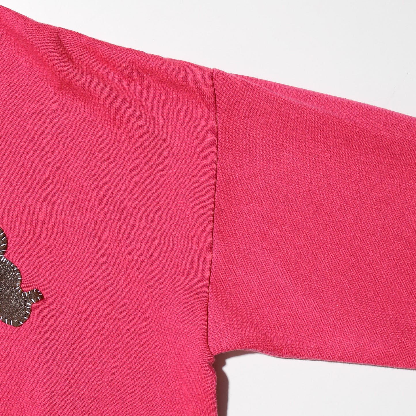 vintage 80's patched pink hoodie