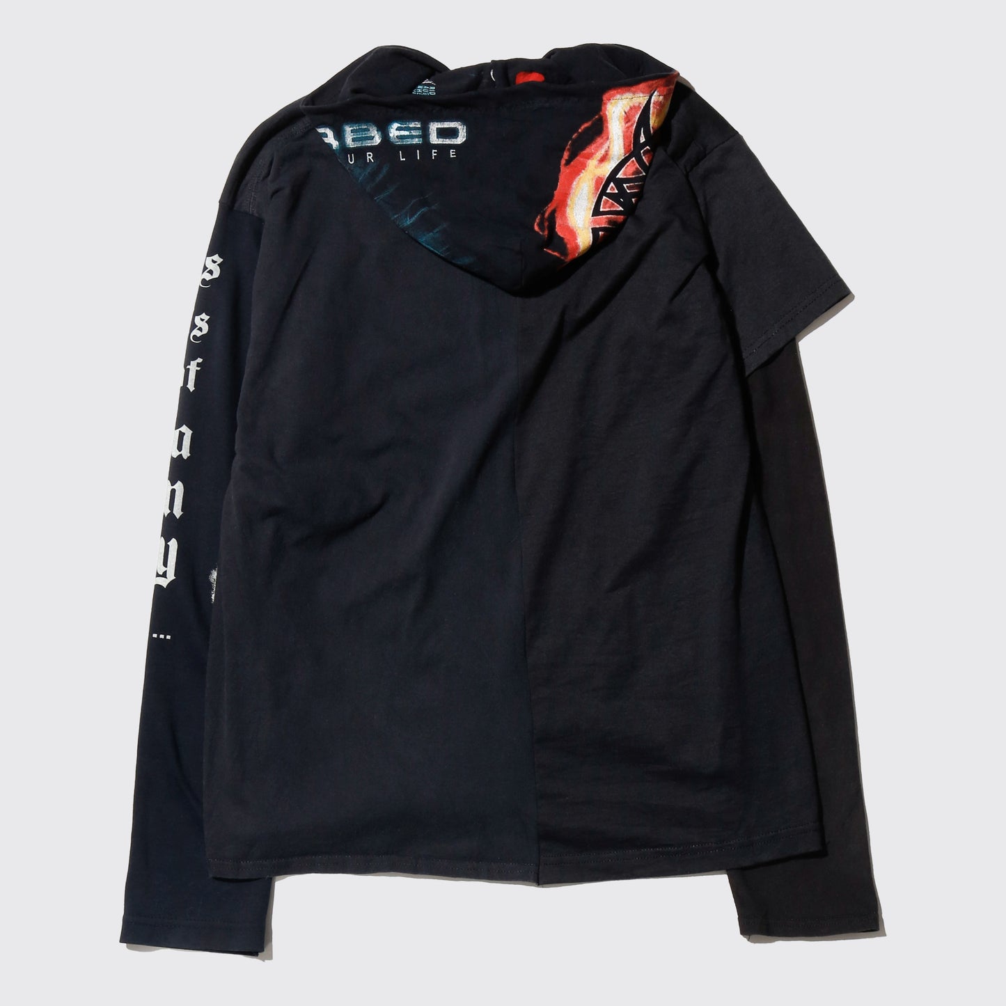 *one-off hybrid hoodie cut sew