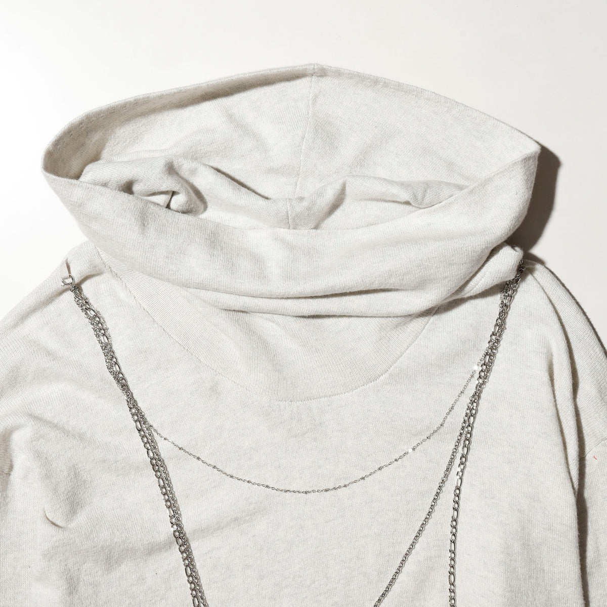 vintage chain off cowl neck pullover, *cut off