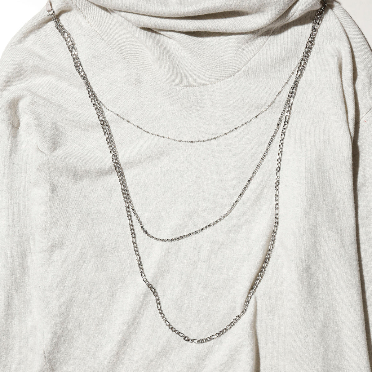 vintage chain off cowl neck pullover, *cut off