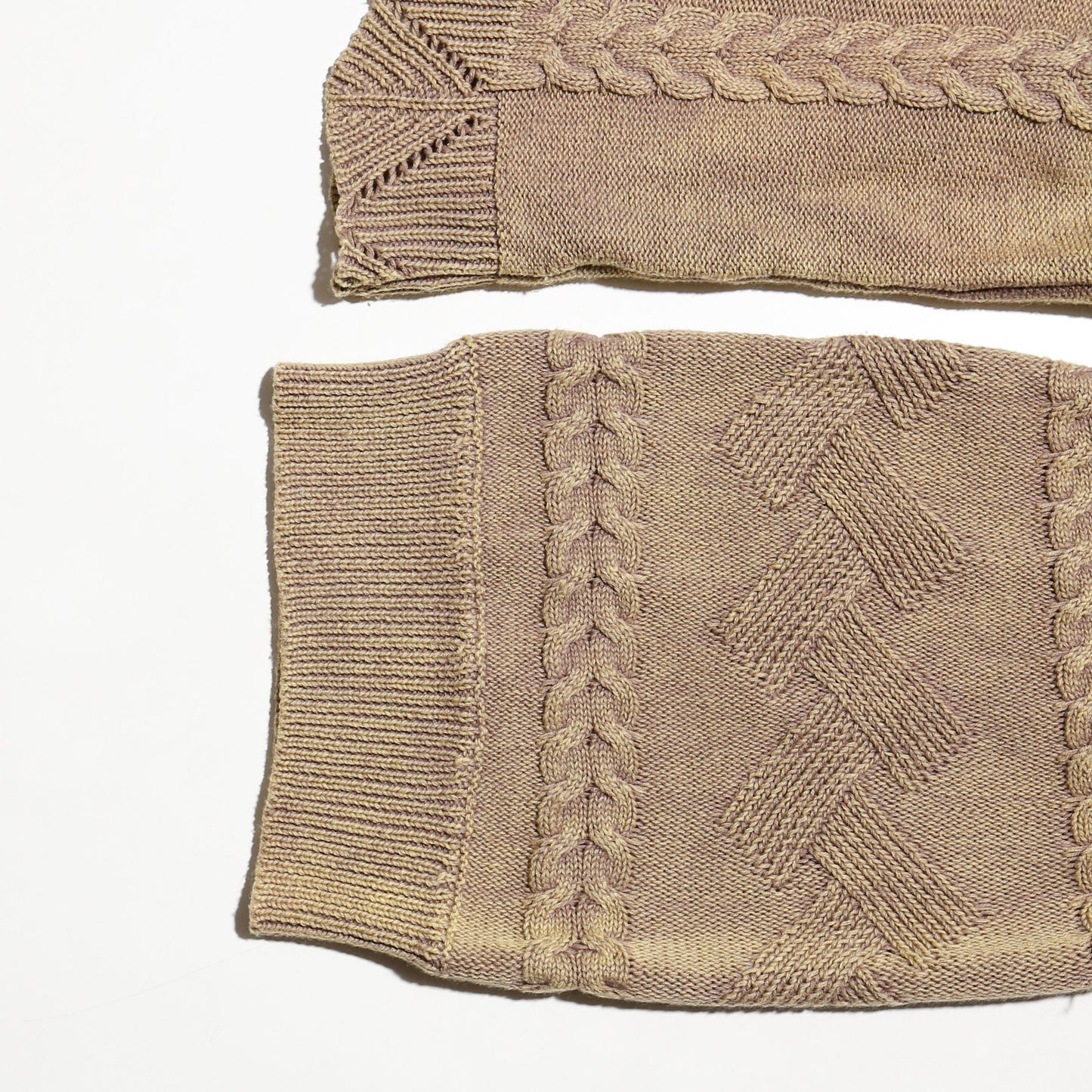 vintage cropped braids sweater