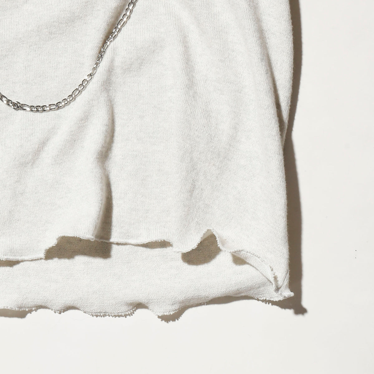 vintage chain off cowl neck pullover, *cut off