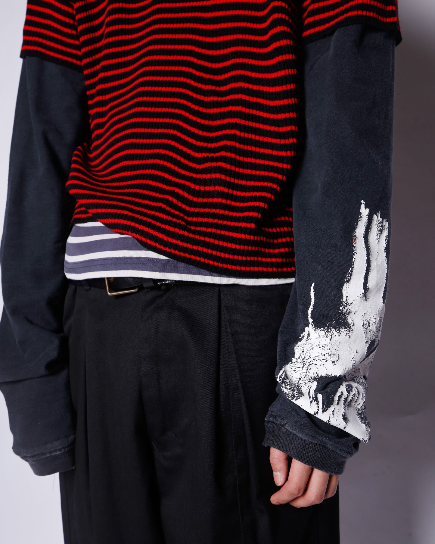 *one-off hybrid border cut sew