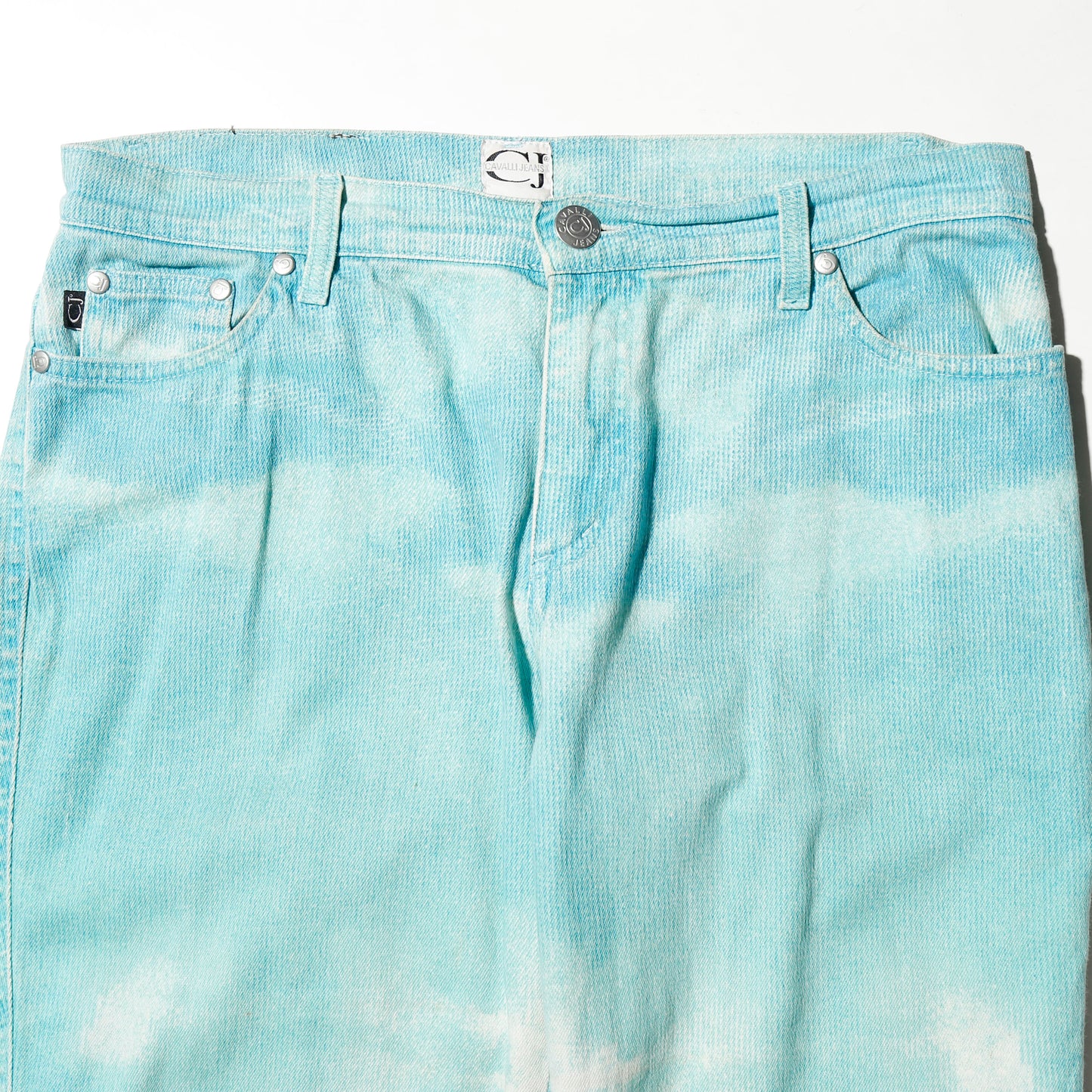 vintage 00's cavallie jeans gradient sky flare jeans
