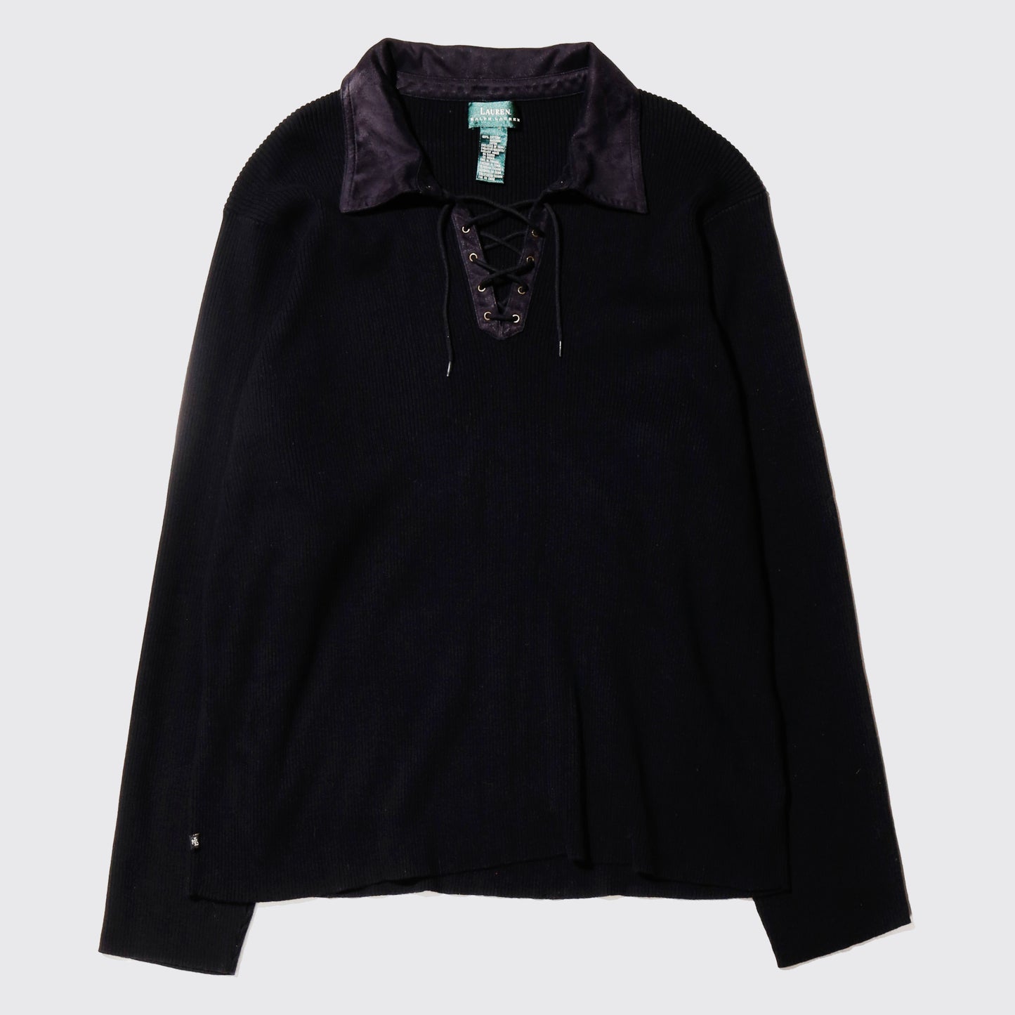 vintage lauren ralph lauren lace up sweater