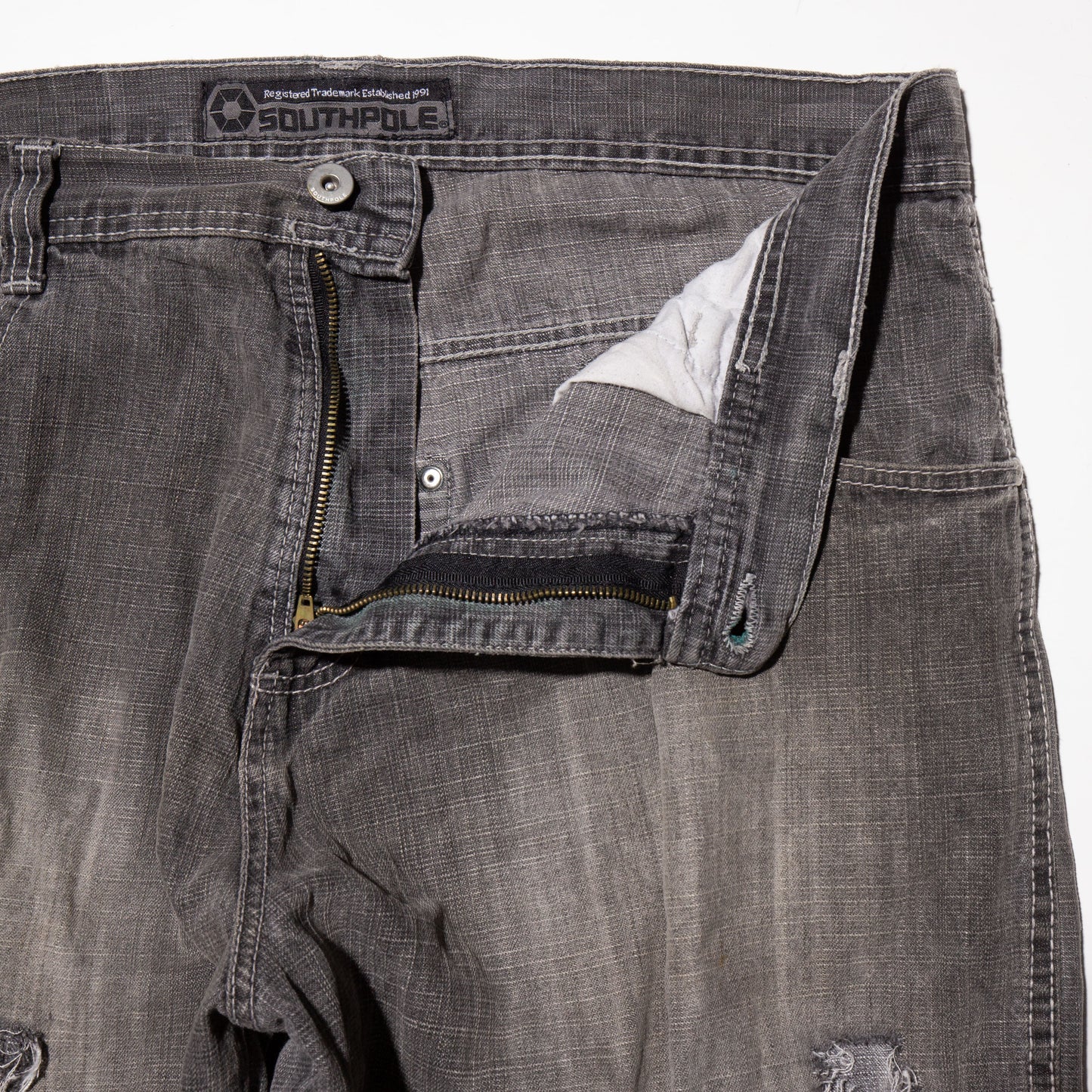 vintage southpole fade broken baggy jeans