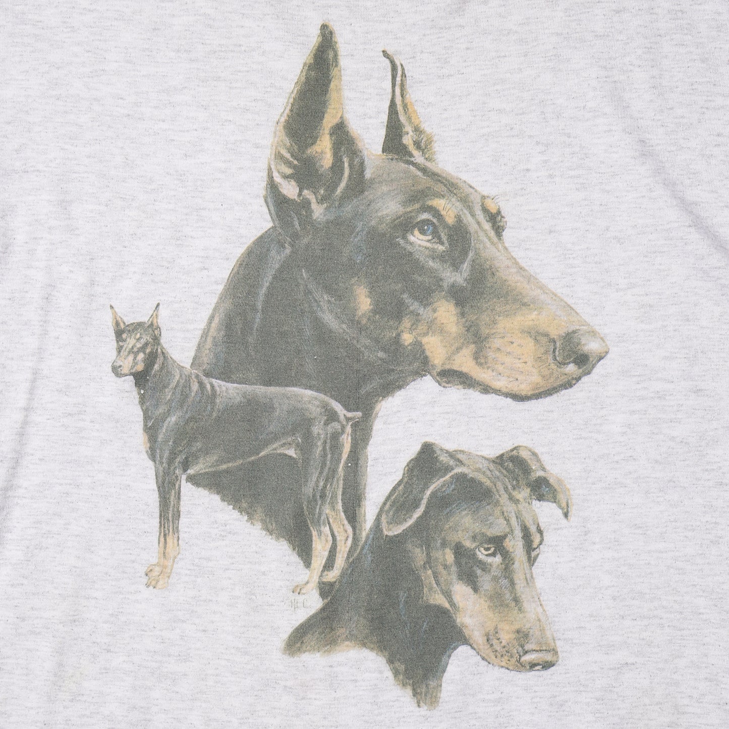 vintage 90-00's doberman t-shirt
