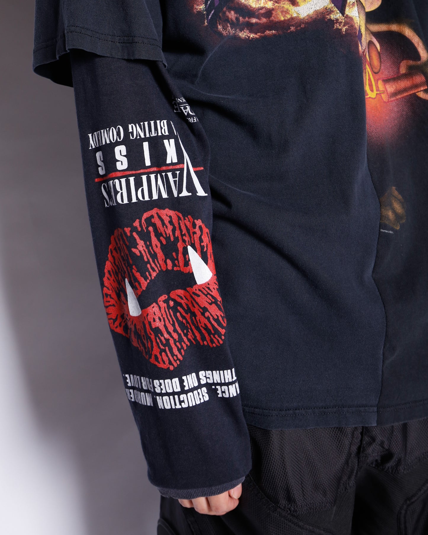 *one-off hybrid hooded cut sew