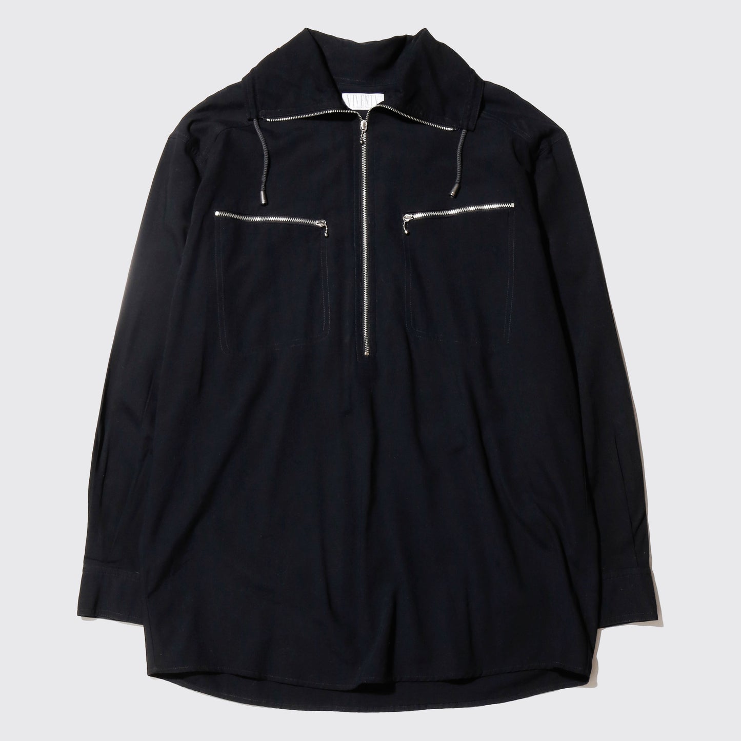 vintage half zip rayon pullover