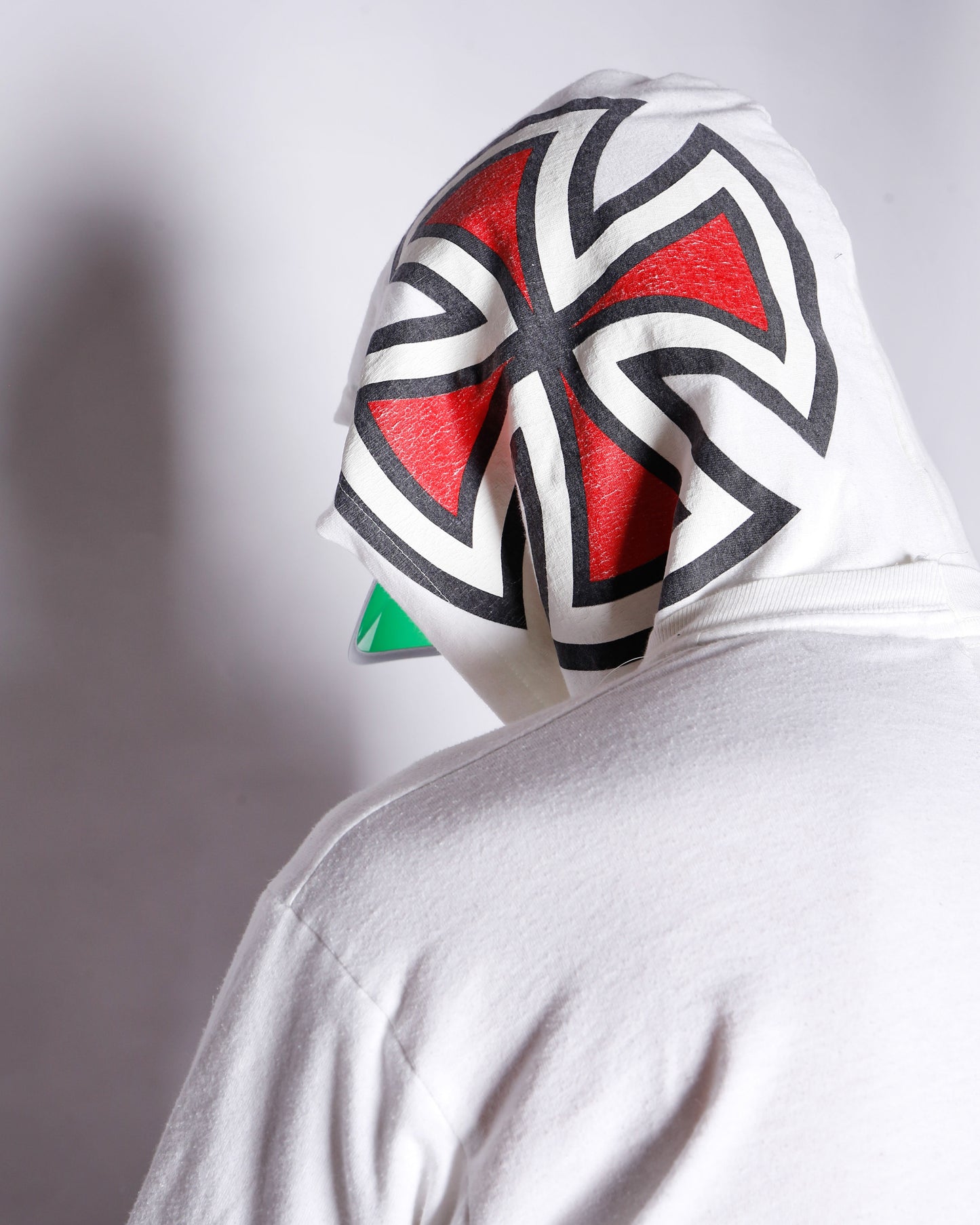 *one-off hybrid hooded cut sew, with detachable globes