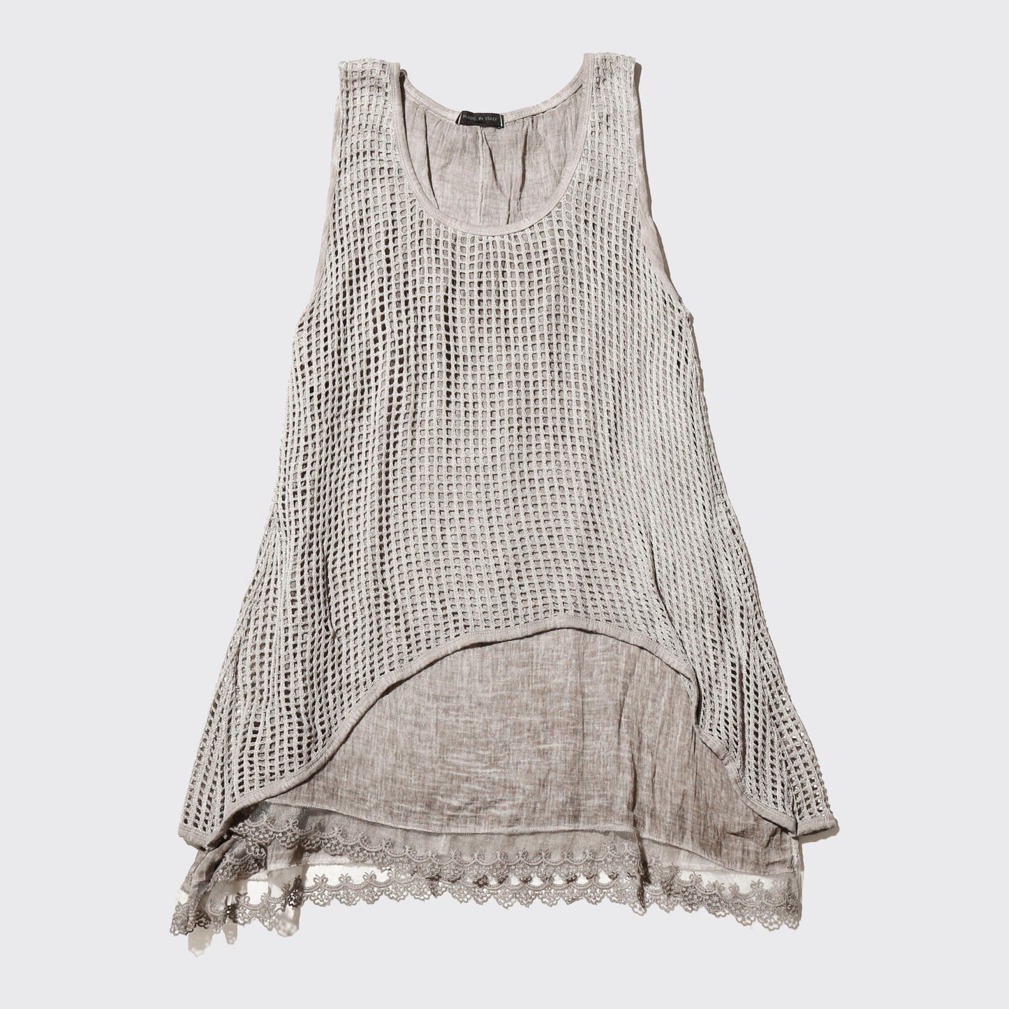 vintage hybrid mesh tank top