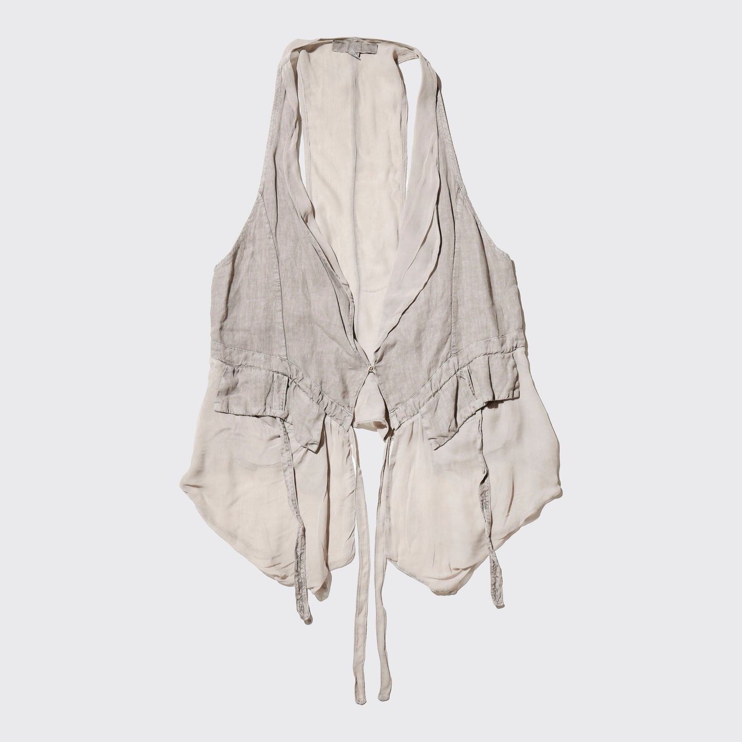 vintage hybrid linen vest