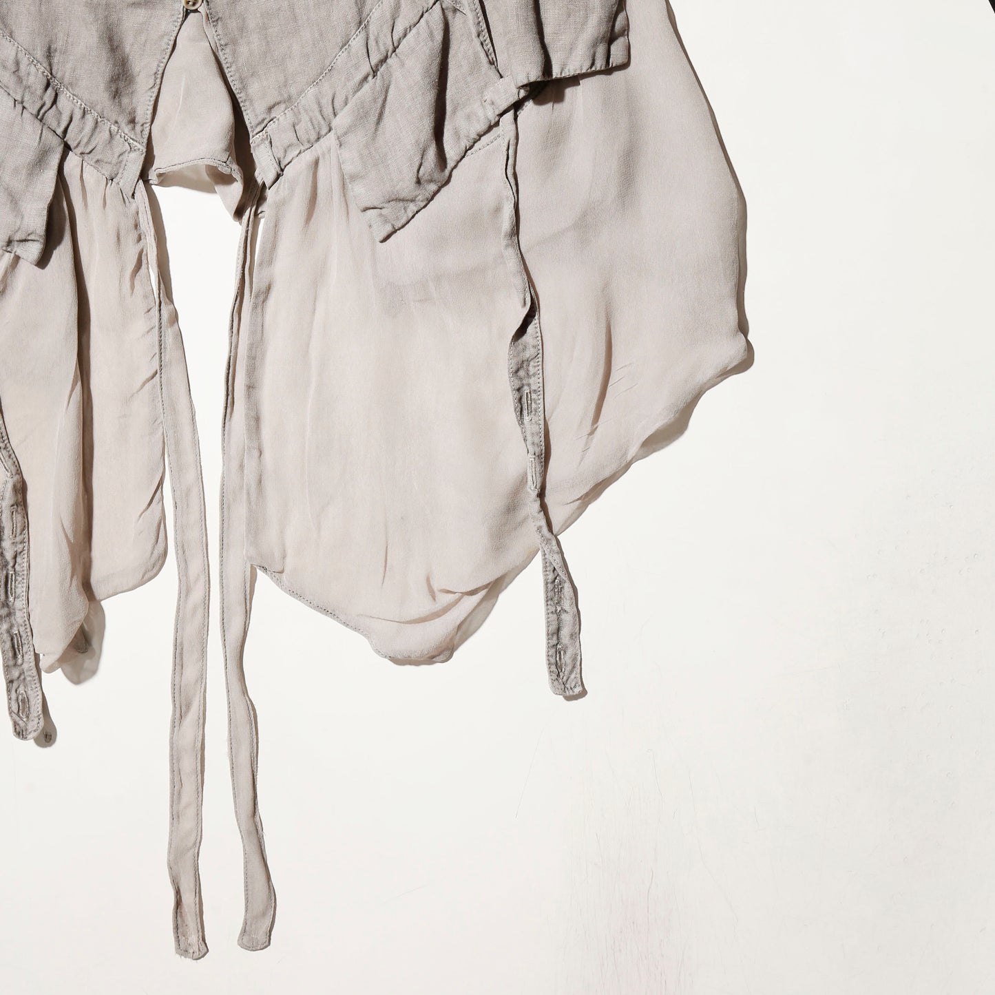 vintage hybrid linen vest