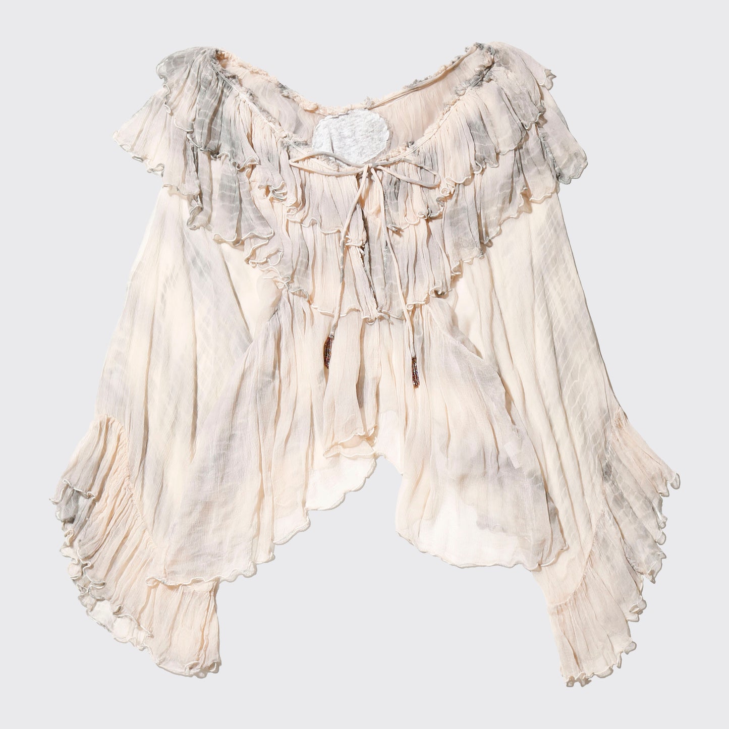 vintage acid bohemian sheer tunic