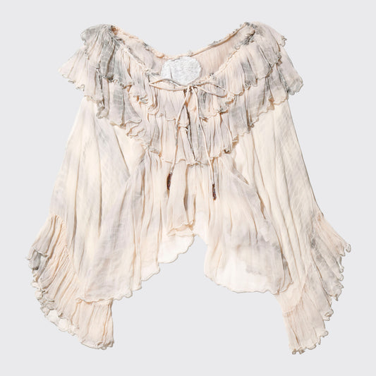 vintage acid bohemian sheer tunic