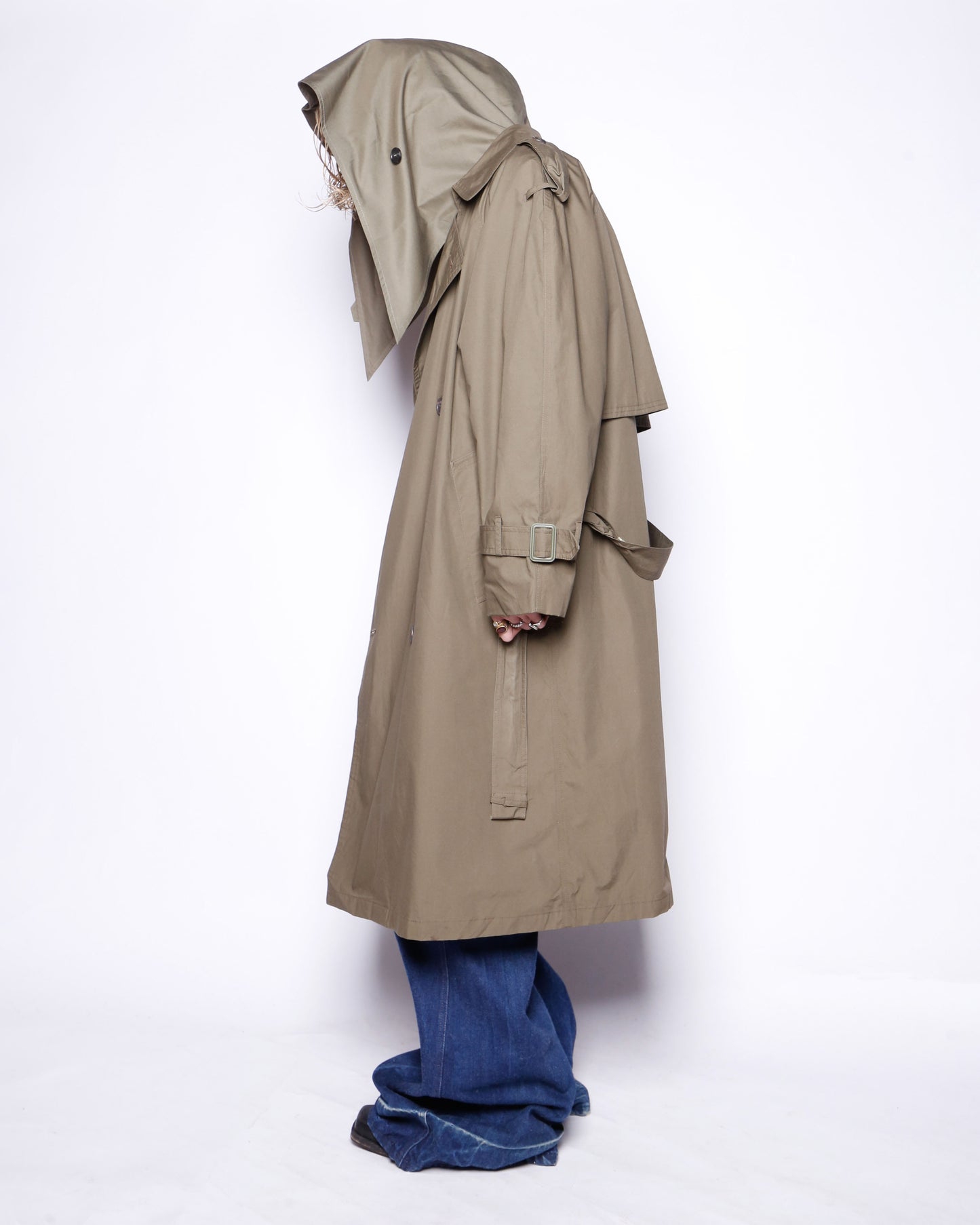 vintage london fog trench coat , with hoodie/detachable liner