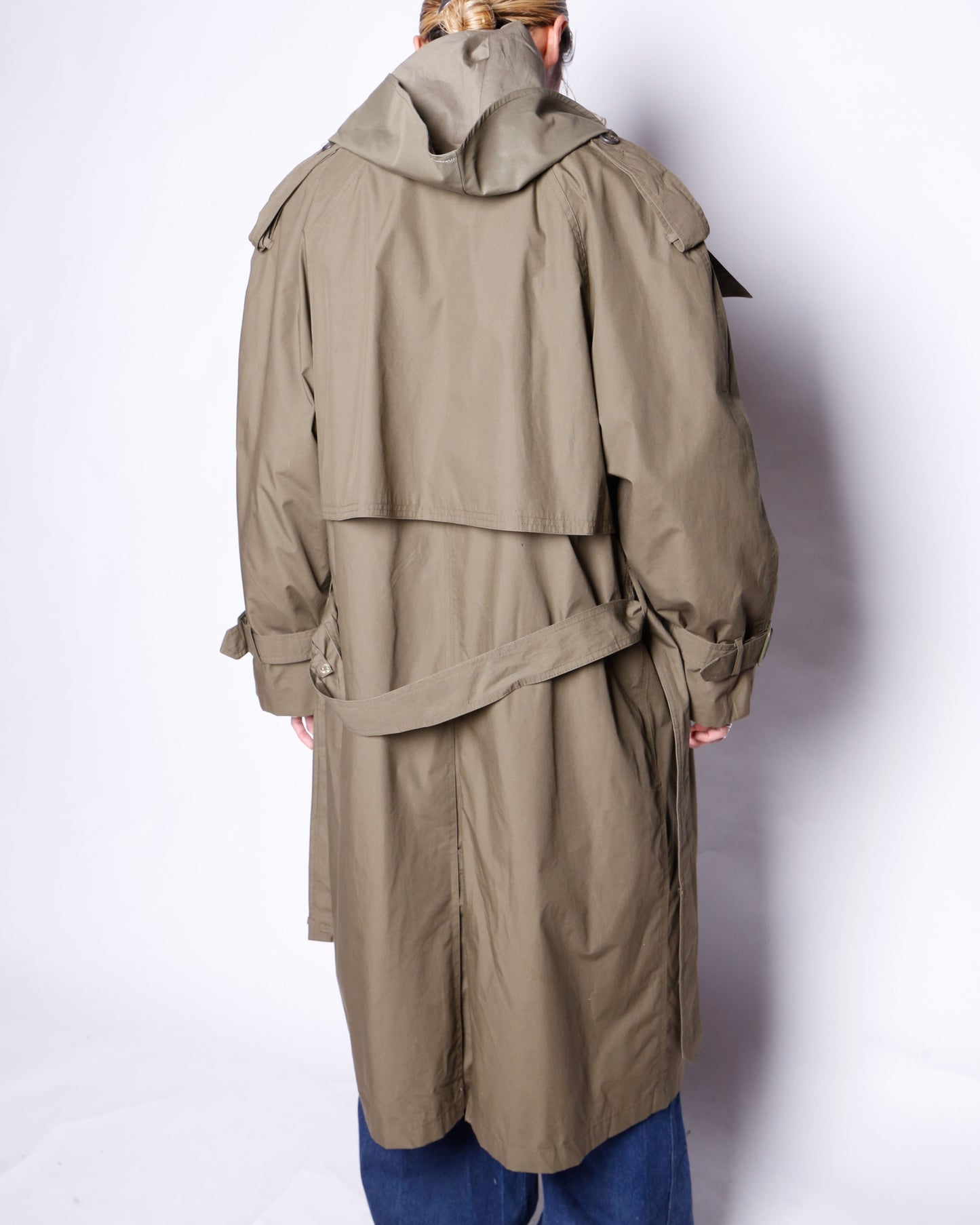 vintage london fog trench coat , with hoodie/detachable liner