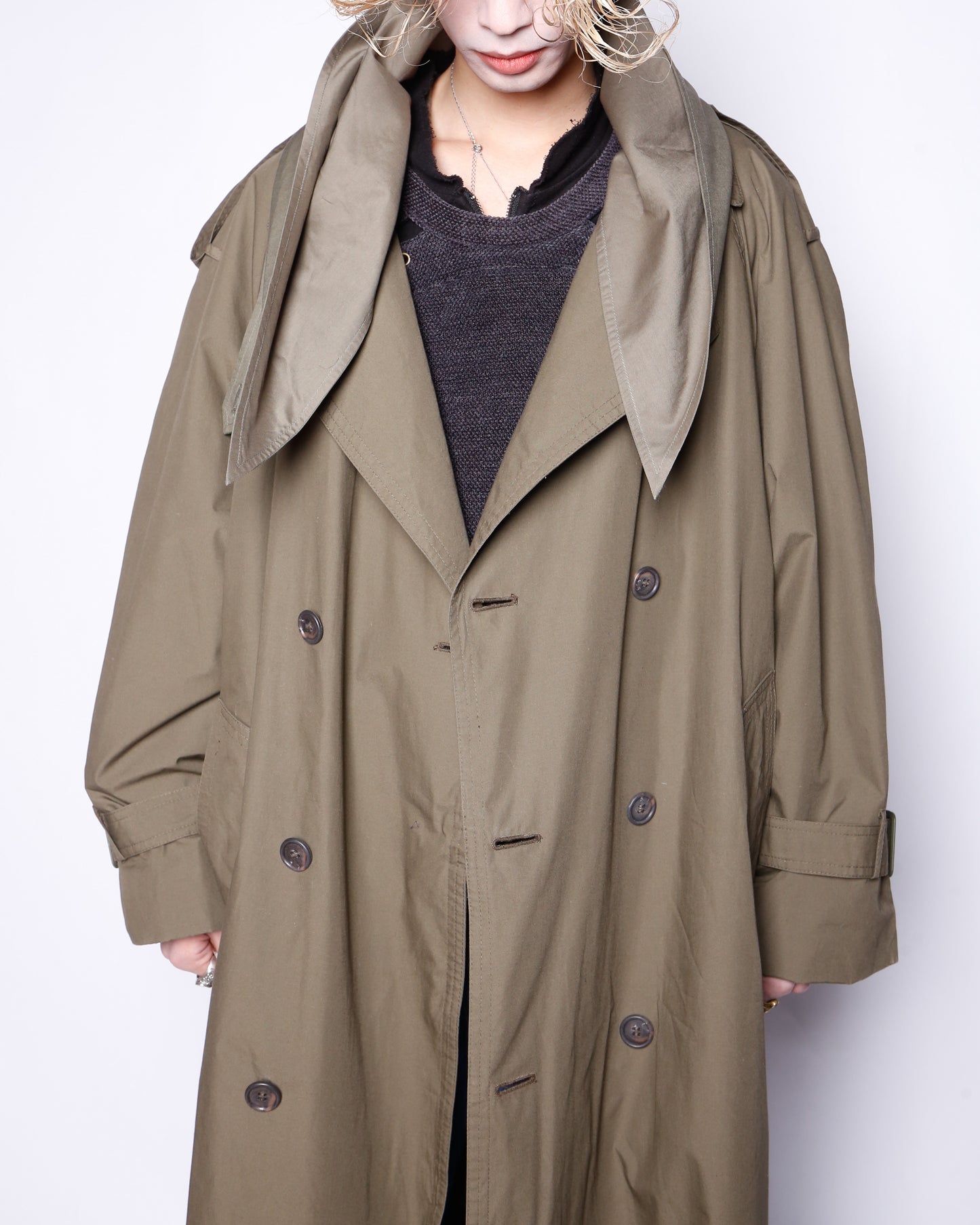 vintage london fog trench coat , with hoodie/detachable liner