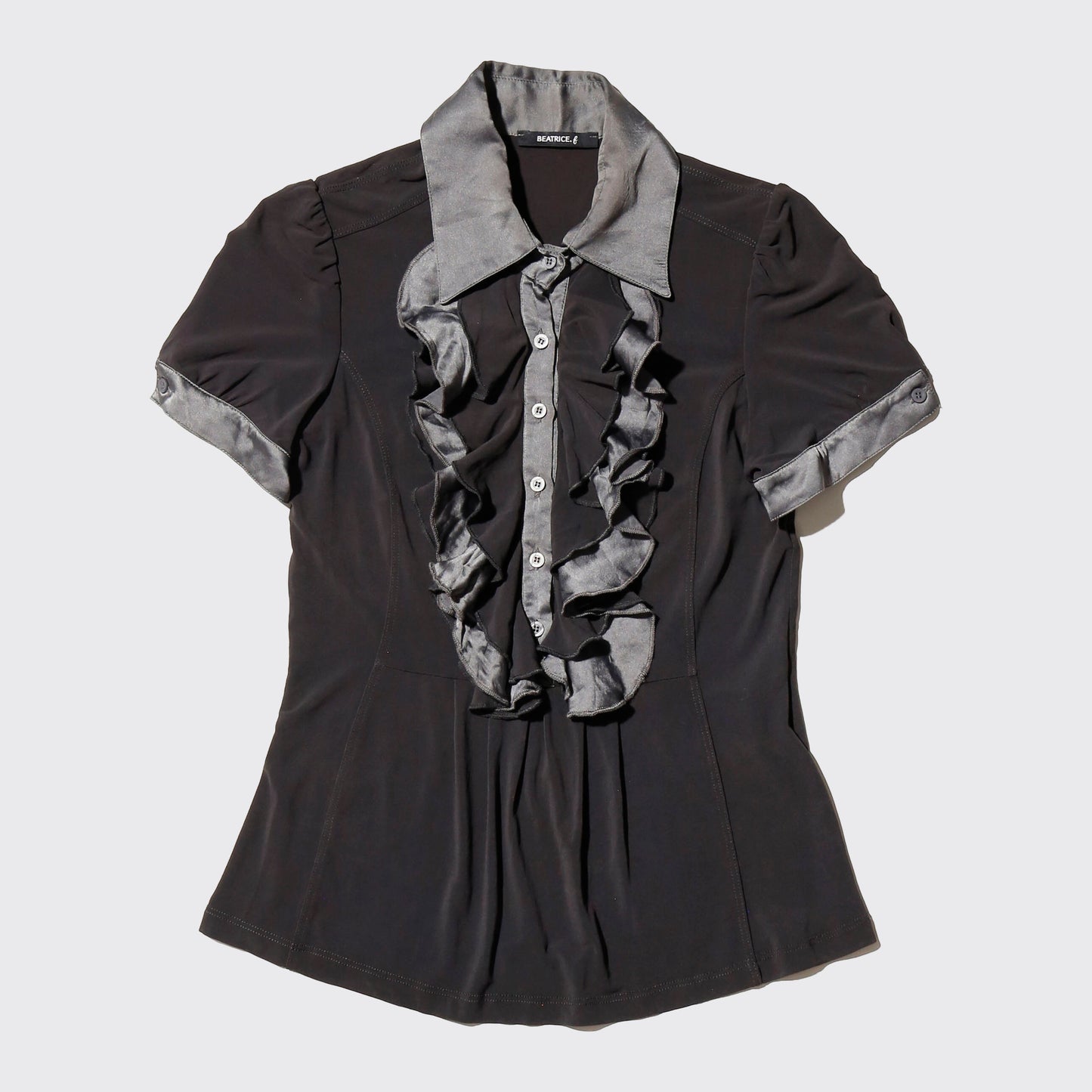 vintage ruffle h/s blouse