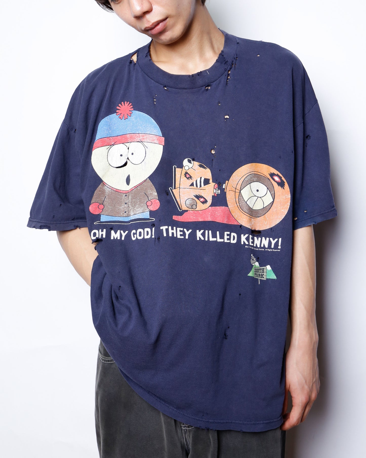 vintage 1997's south park broken t-shirt