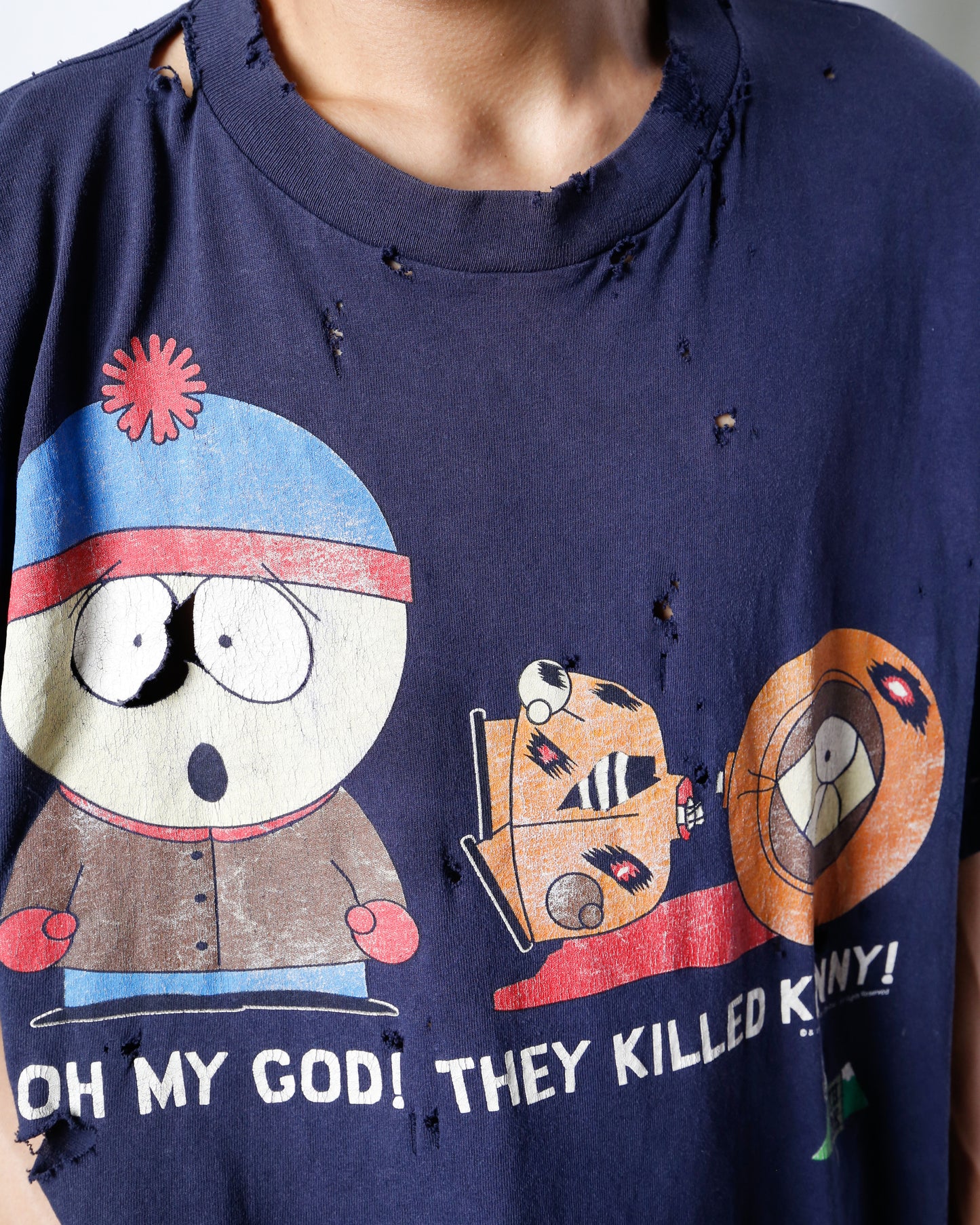 vintage 1997's south park broken t-shirt