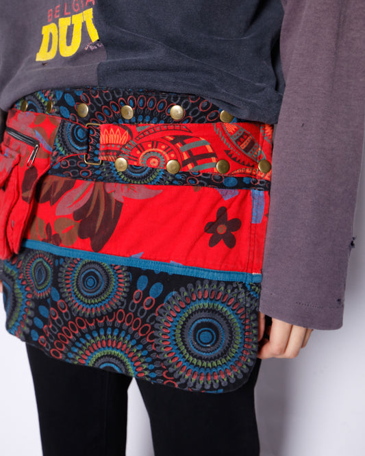 vintage boho wrap skirt