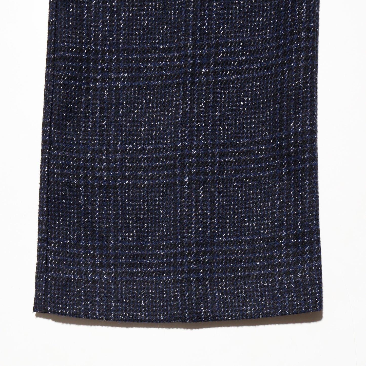 vintage lame check wool flare slacks