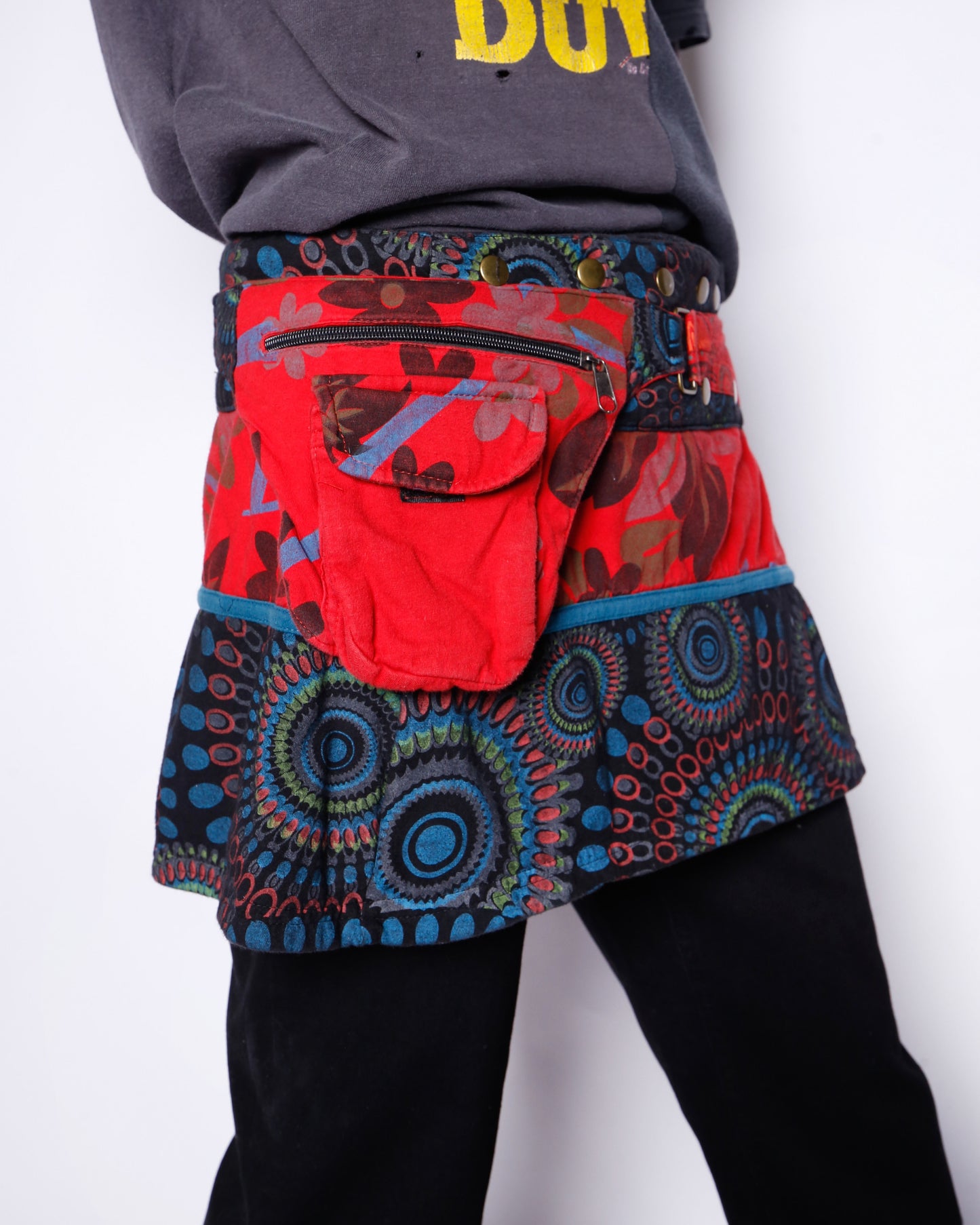 vintage boho wrap skirt