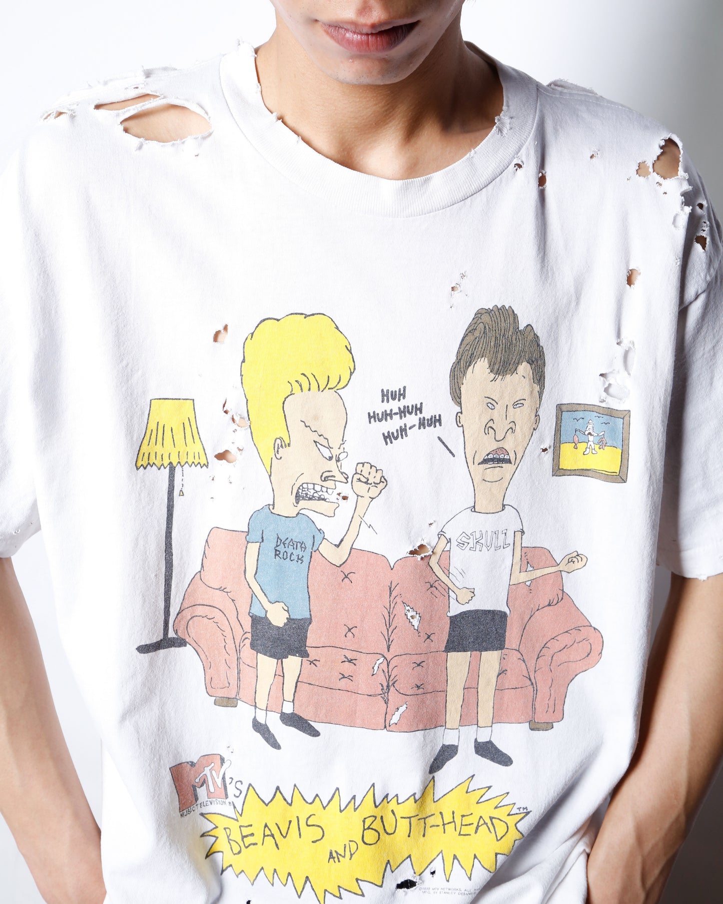 vintage 1993's beavis and butt-head broken t-shirt