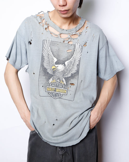 vintage 90's harley-davidson broken t-shirt