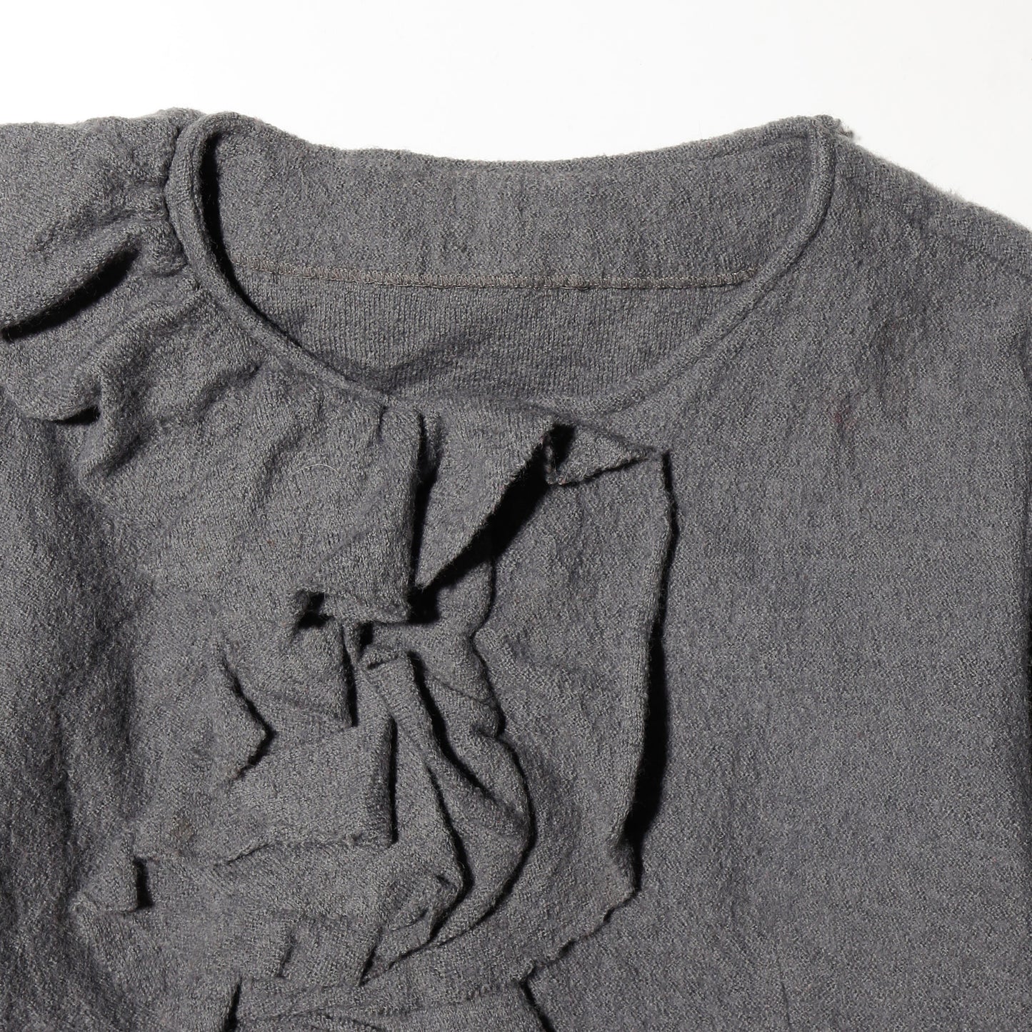 vintage ruffle felt jacket