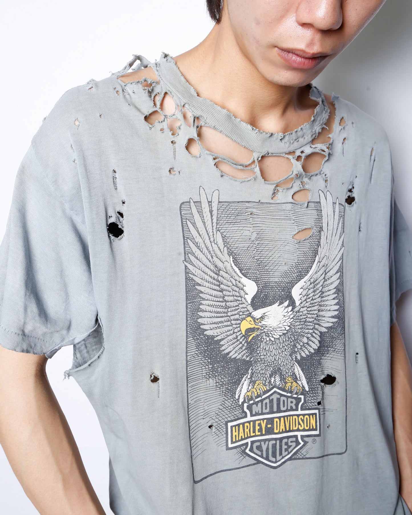 vintage 90's harley-davidson broken t-shirt
