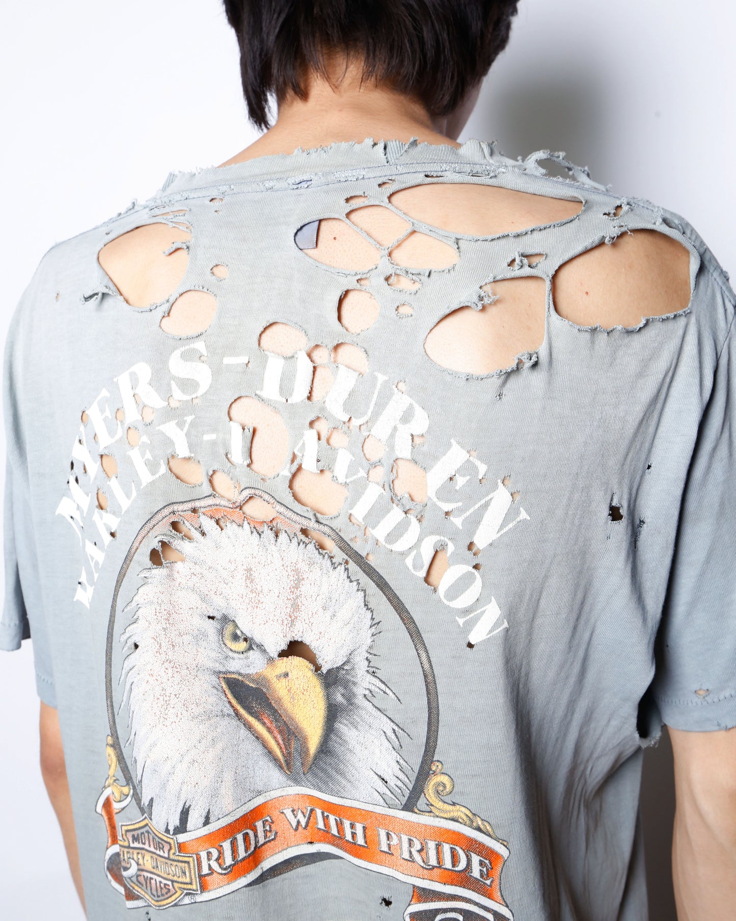 vintage 90's harley-davidson broken t-shirt