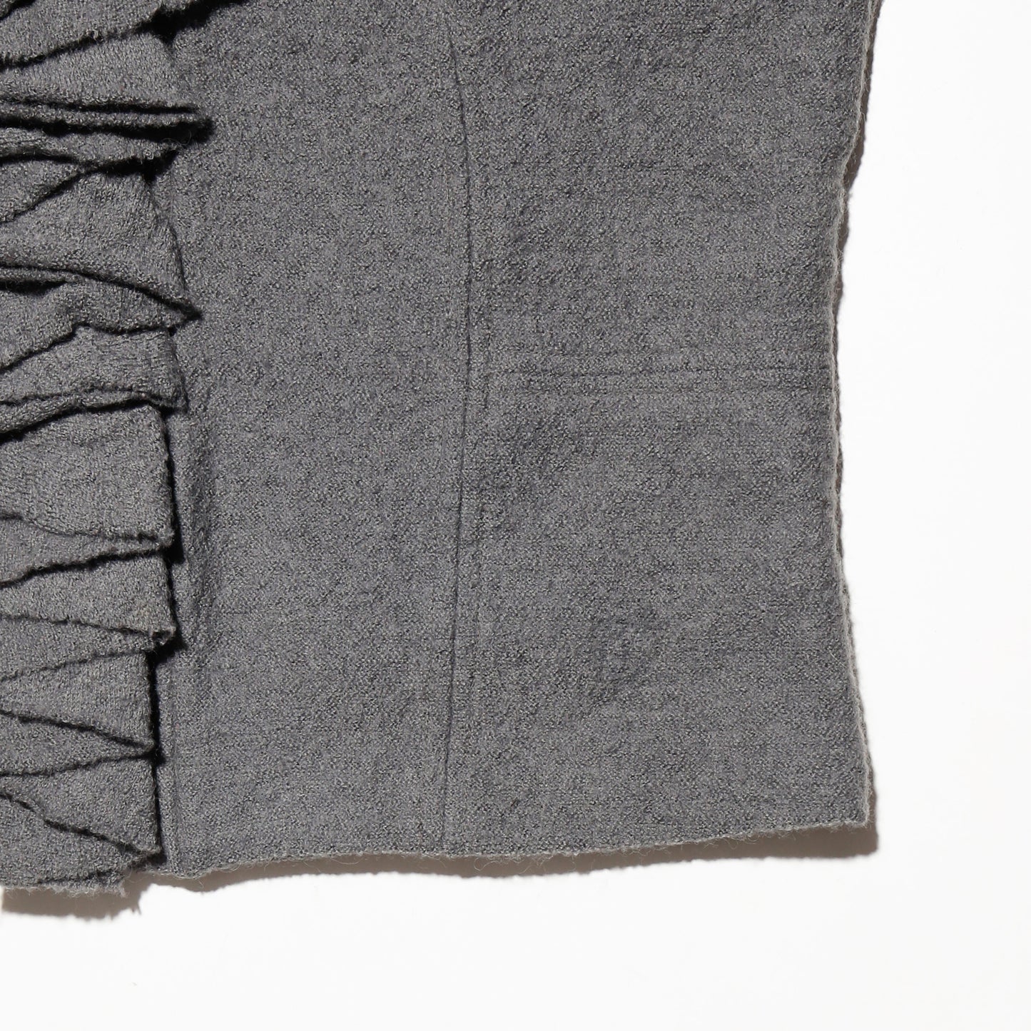 vintage ruffle felt jacket