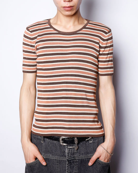 vintage border skinny t-shirt
