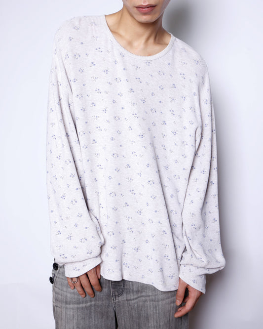 vintage floral thermal cut sew