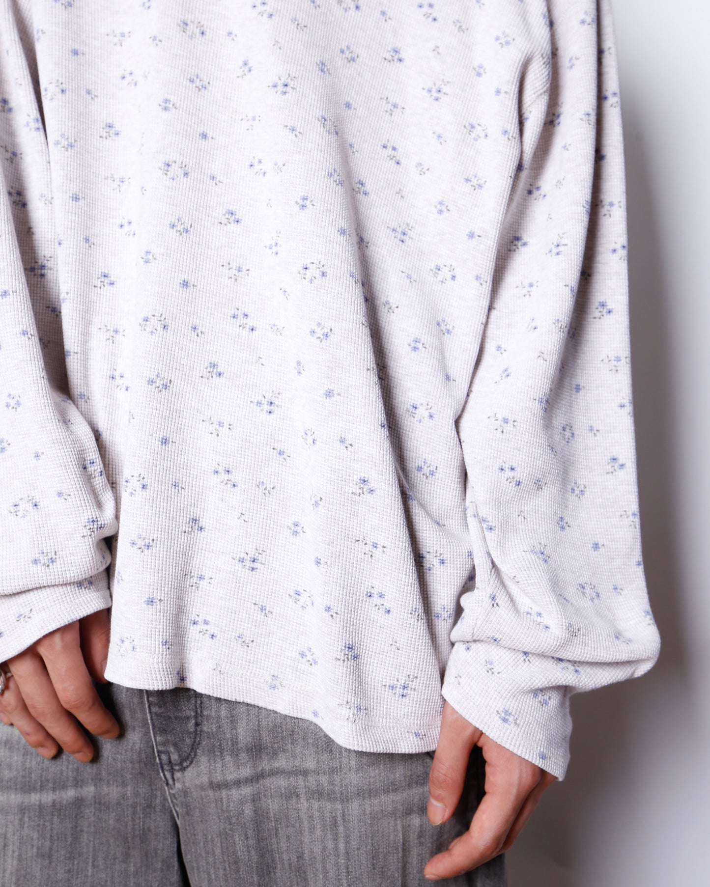 vintage floral thermal cut sew