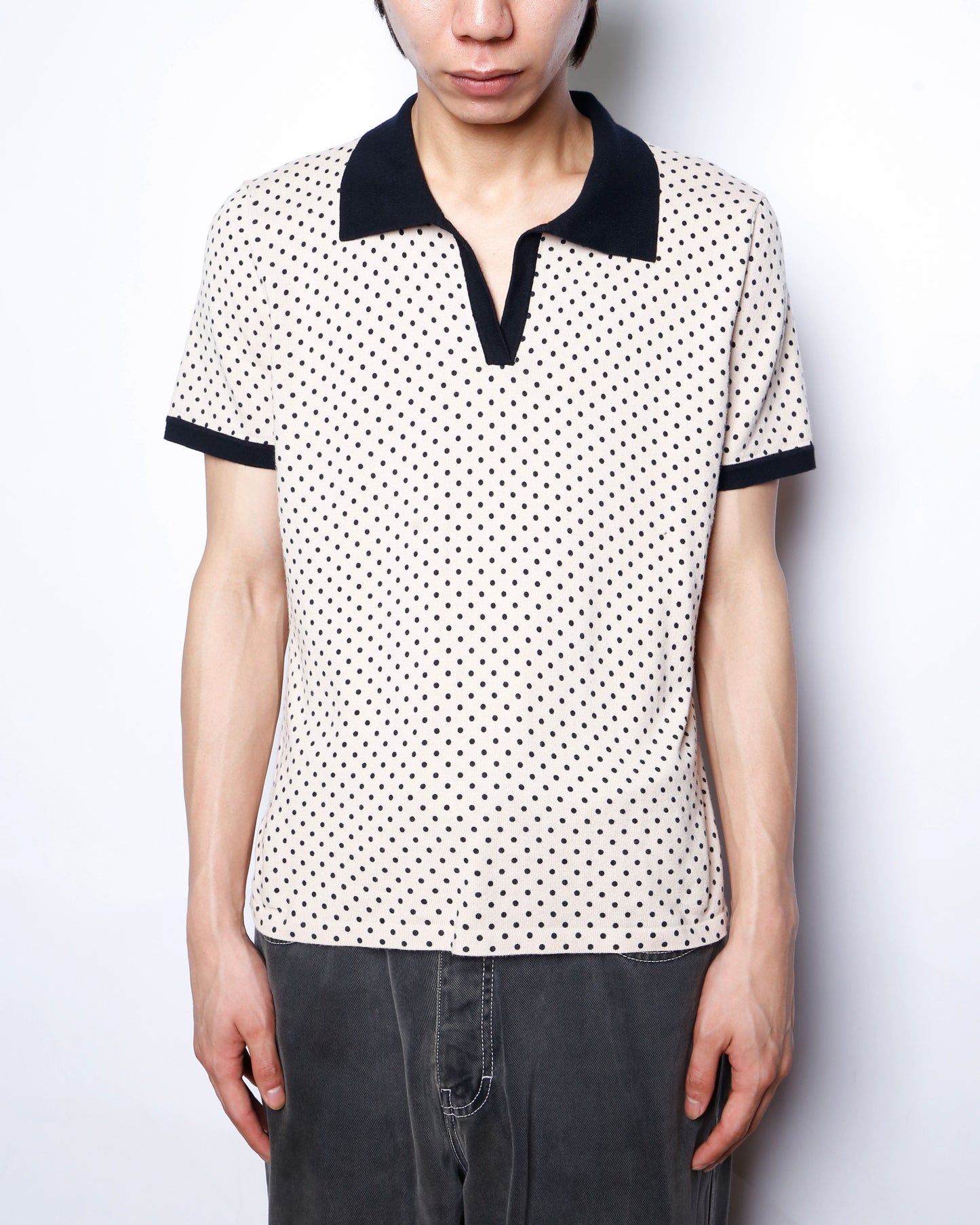 vintage dots skipper polo h/s